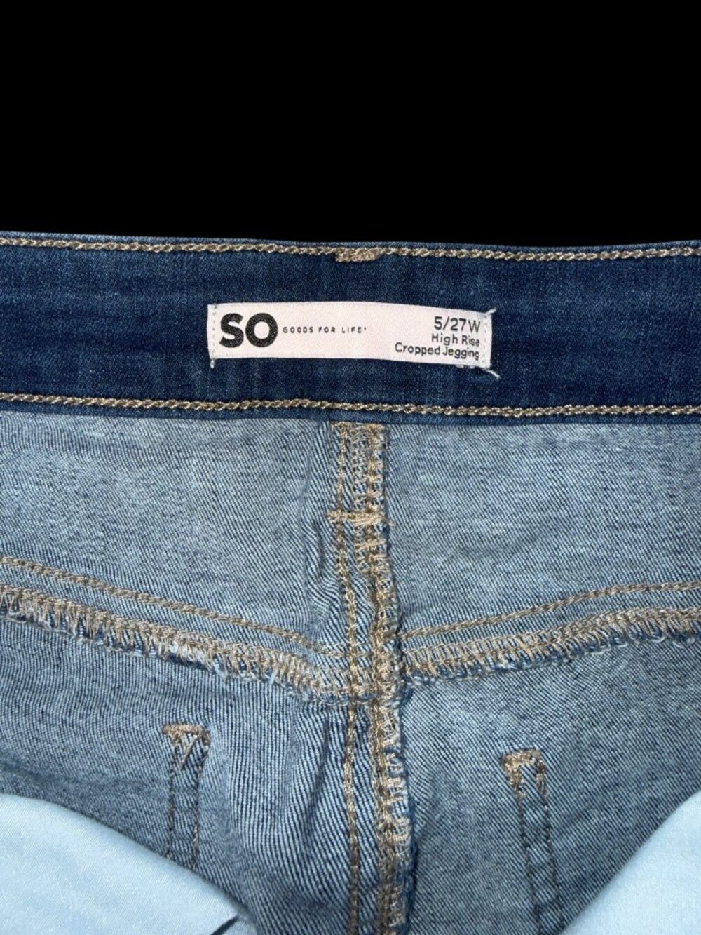 SO High Rise Cropped Jegging Jeans Women’s Size 5/27W - Picture 6 of 6